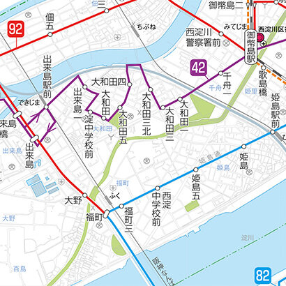 大阪 市バス 62 セール 系統 路線 図